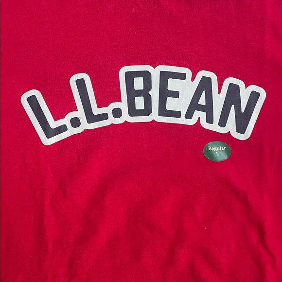 L.L. Bean Classic Red Crewneck Shirt - Picture 2 of 7